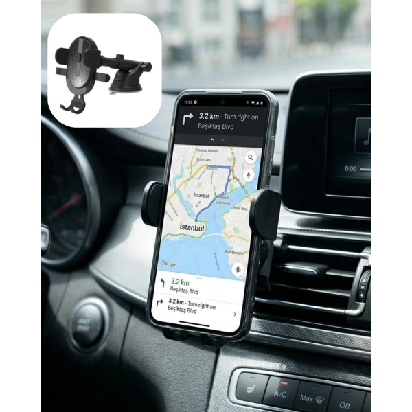 Araç Konsol Telefon Tutucu Ayarlanabilir Telefon Standı