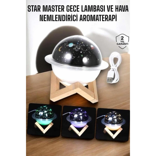 Aromaterapi Hava Nemlendirici Masa ve Gece Lambası