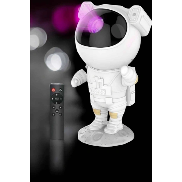 Astronot Bluetooth Hoparlör Gökyüzü Projektör Gece Lambası