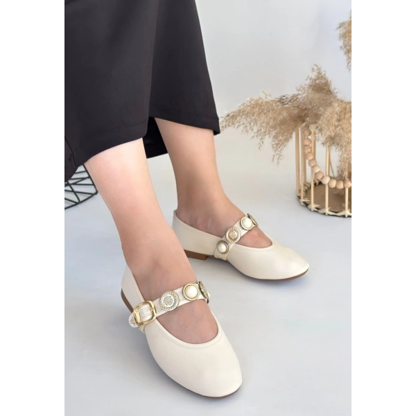 Atnis Bej Cilt Babet Ayakkabı