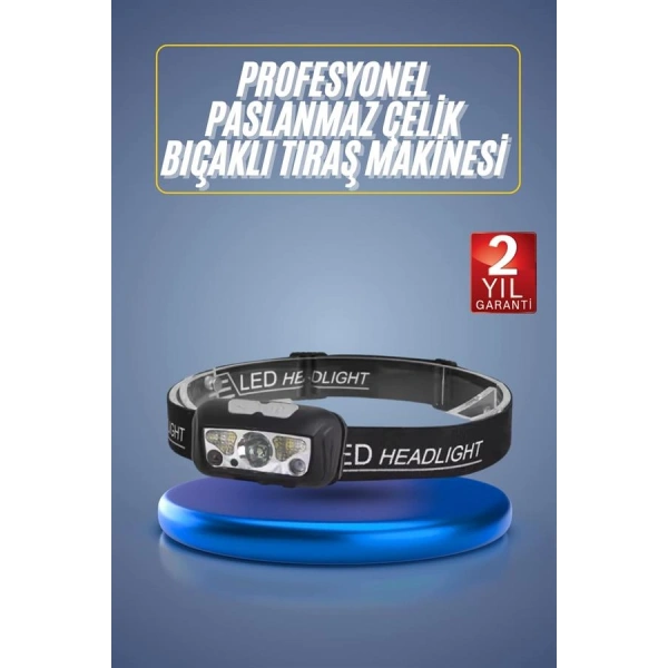 Ayarlanabilir Kafa Lambası Type-C Şarjlı Kompakt Kamp Lambası