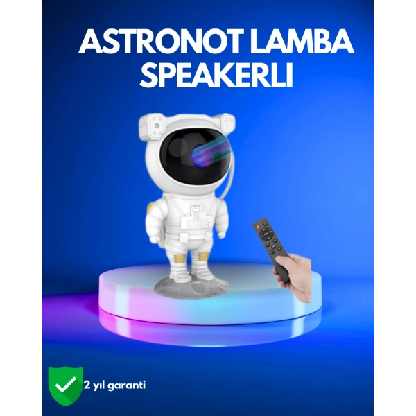 Ayarlanabilir Parlaklık ve Zamanlayıcı Modlu Astronot Lamba