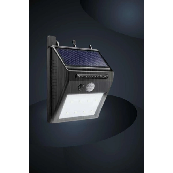 Bahçe Aydınlatma Sensörlü Güneş Enerjili Duvar Lambası 40 Led Işık