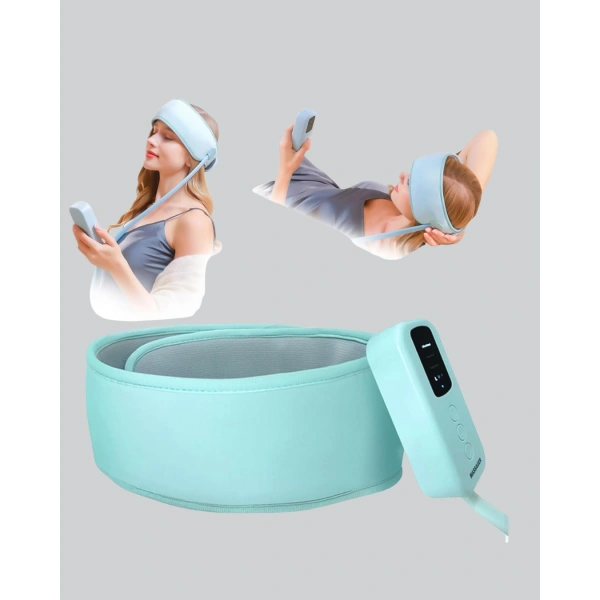 Baş ve Şakak Masaj Aleti Isı Destekli Derin Rahatlama