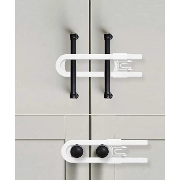 Bebek Çocuk Çekmece ve Dolap Koruma Raylı Güvenlik Sistemi Emniyet Kilidi