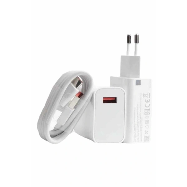 Beyaz Ultra Plus Hızlı Şarj Seti Şarj Adaptörü ve Kablosu 67W