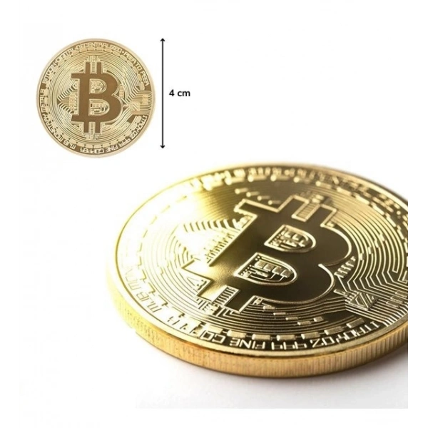 Bitcoin Madeni Hatıra Parası Hediyelik Para