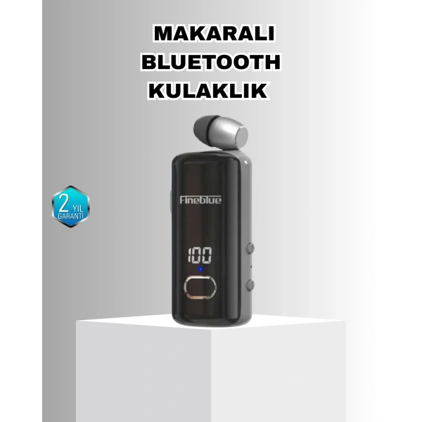 Bluetooth 5.3 Kablosuz Kulaklık Geri Çekilebilir Kablolu ve Ekranlı