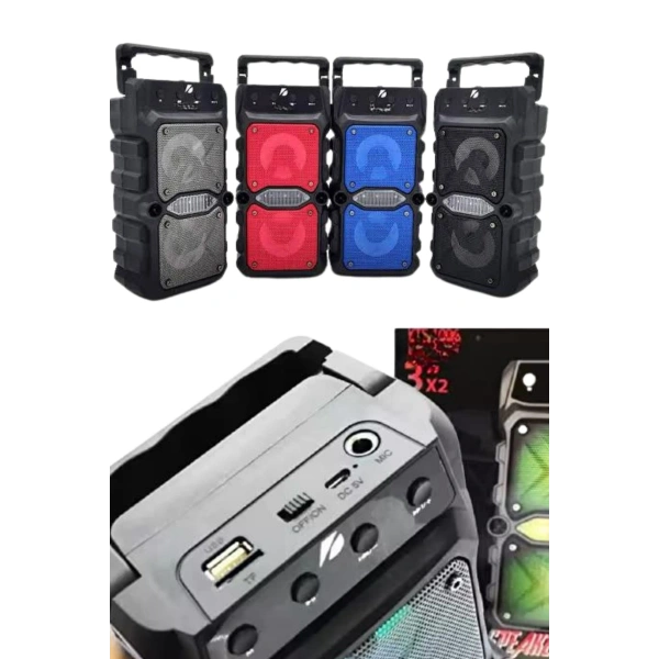 Bluetooth Hoparlör Çift Mikrofonlu Güçlü Ses Kaliteli Kesintisiz Kablosuz