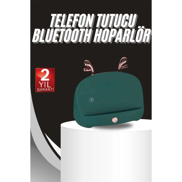 Bluetooth Hoparlör Uzun Pil Ömrü Yüksek Ses Kaliteli Kablosuz Telefon Tutma