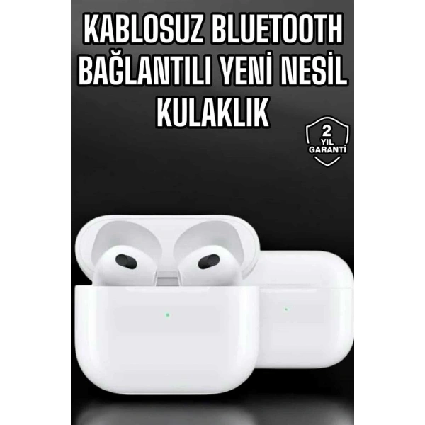 Bluetooth Kulaklık 3.Nesil Kablosuz Uzun Pil Ömrü Dokunmatik Kontrol