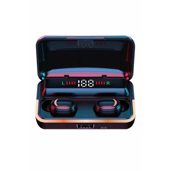 Bluetooth Kulaklık Dijital Şarj Göstergeli Powerbankli Bass Özellikli Kablosuz Kulakiçi 5.1 Mikrofonlu
