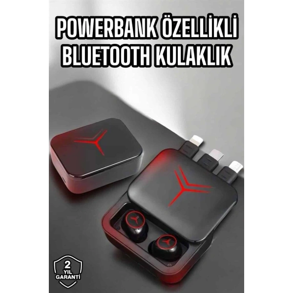 Bluetooth Kulaklık Powerbank Özelliği Yüksek Ses Kaliteli TWS Kulaklık