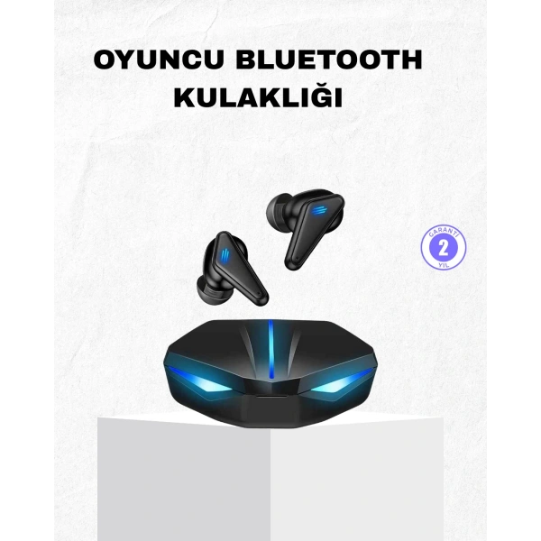 Bluetooth Kulaklık Tam Kablosuz Stereo LED Işıklı
