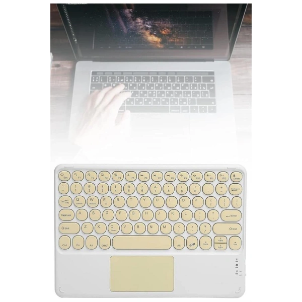 Bluetooth Touchpad Klavye 10.9 inch Kablosuz Wifi Q Klavye Slim