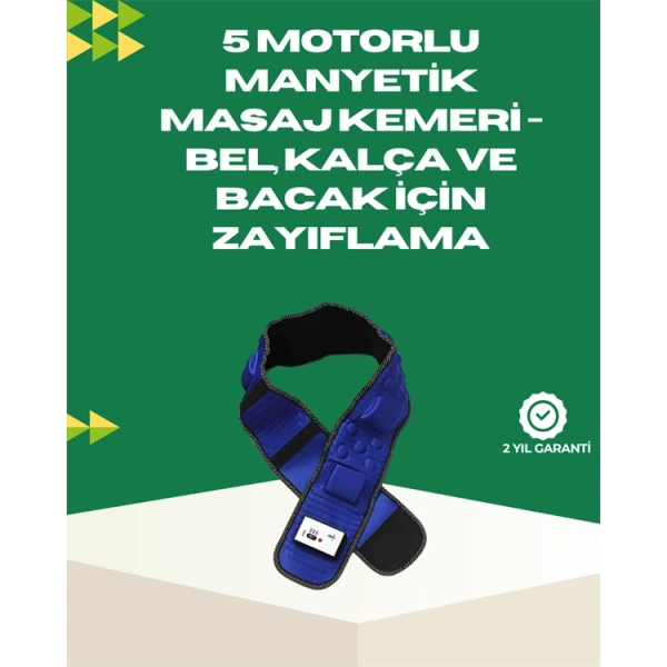 Bölgesel Masaj ve Sıkılaştırma Kemeri Fişli Kullanım