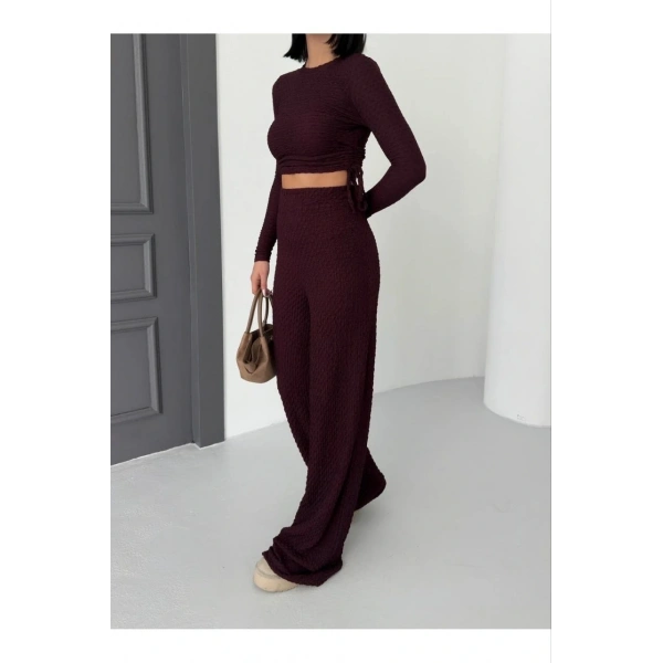 Bubble alt üst takım bordo pt510446