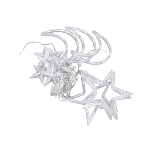 Büyük Ay Yıldız Ramazan Led Işık Dekoratif Işıklı Süs