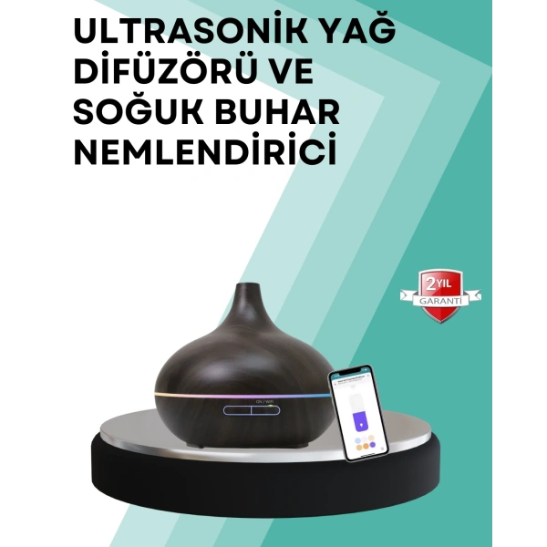 Büyük Su Hazneli Ultrasonik Difüzör ve Oda Nemlendirici