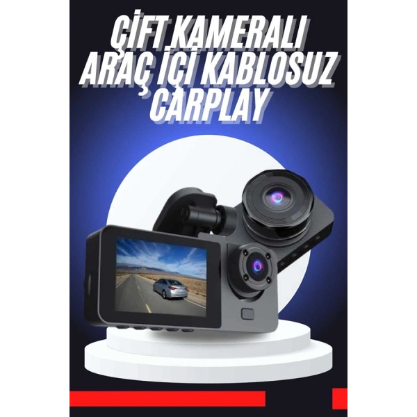 CarPlay Fotoğraf ve Video Kaydedici Araç İçi Kamera Ekranlı