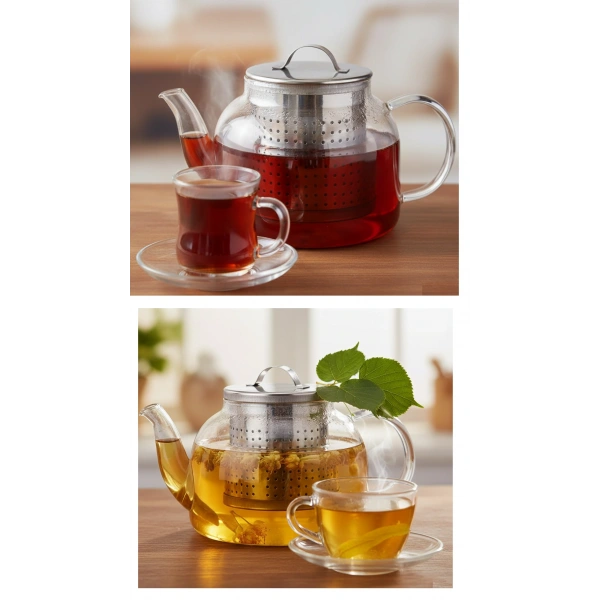 Çay Süzgeci Büyük Boy Paslanmaz Çelik Demlik İçi Çay Süzgeci Geniş Hacimli ve Dayanıklı