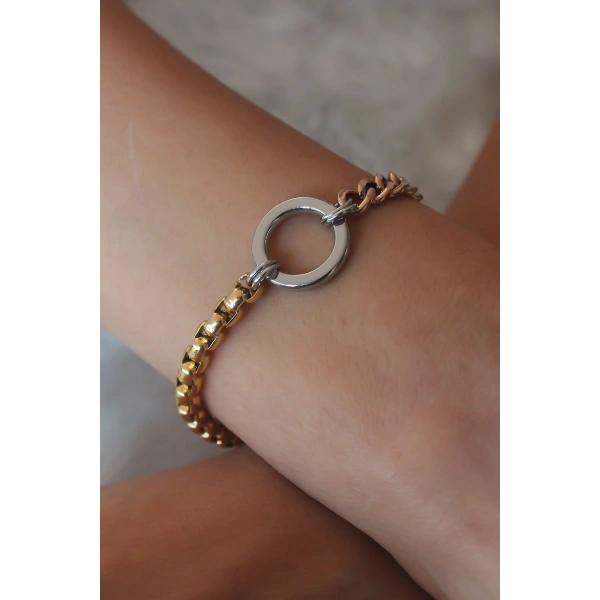 Çelik Mix Renk Kadın Bileklik
