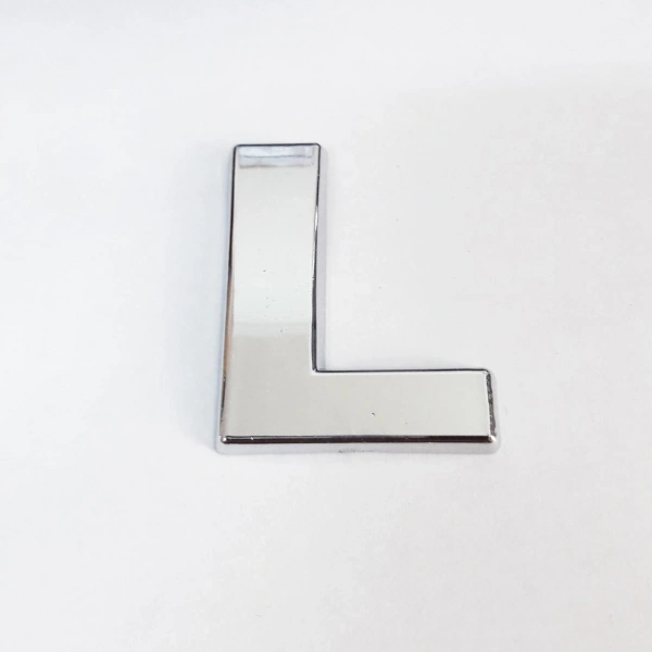 Cemax L Harfi  3,75 cm Krom Yapışkanlı