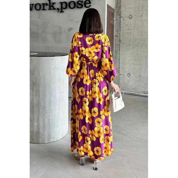 Çiçek baskılı elbise