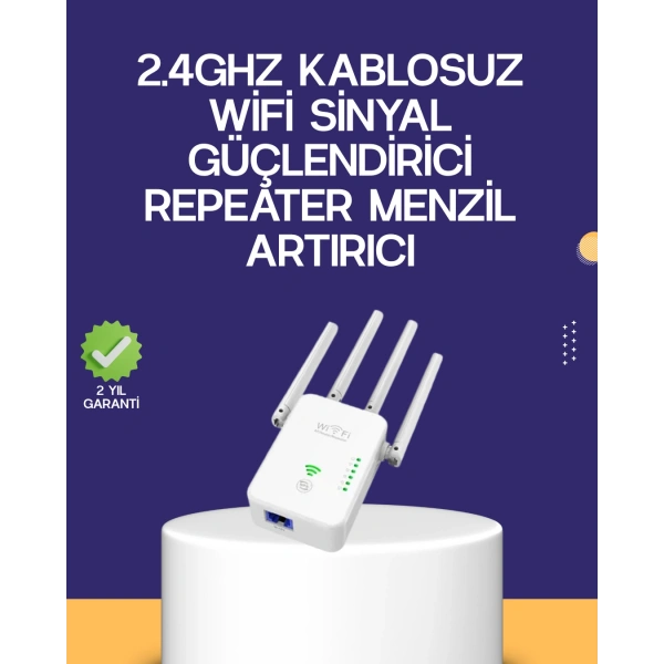 Çift Bantlı Otomatik Kurulum WiFi Repeater Menzil Genişletici