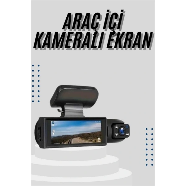 Çift Kameralı Araç Kamerası Ön ve Arka Kameralı