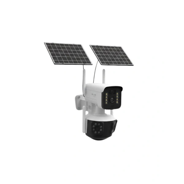 Çift Solar Panelli 4G Kablosuz IP Güvenlik Kamerası 9MP ve Hareket Takipli