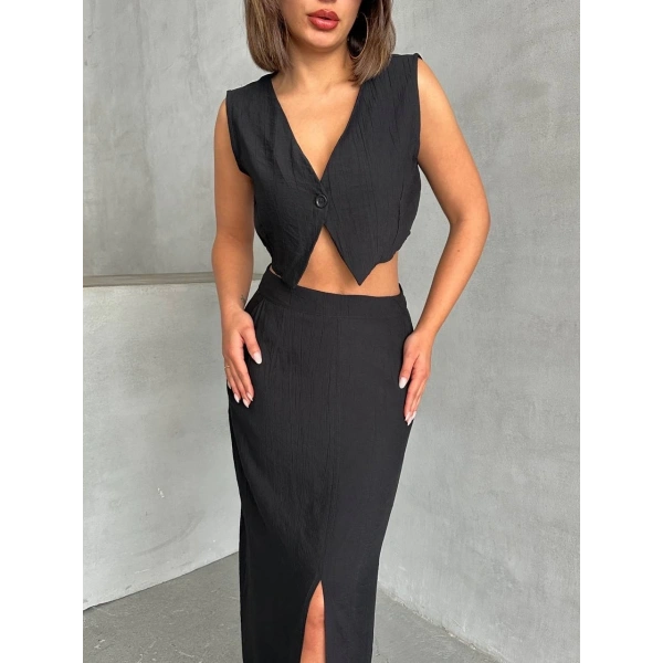 Çilek takım etek yelek