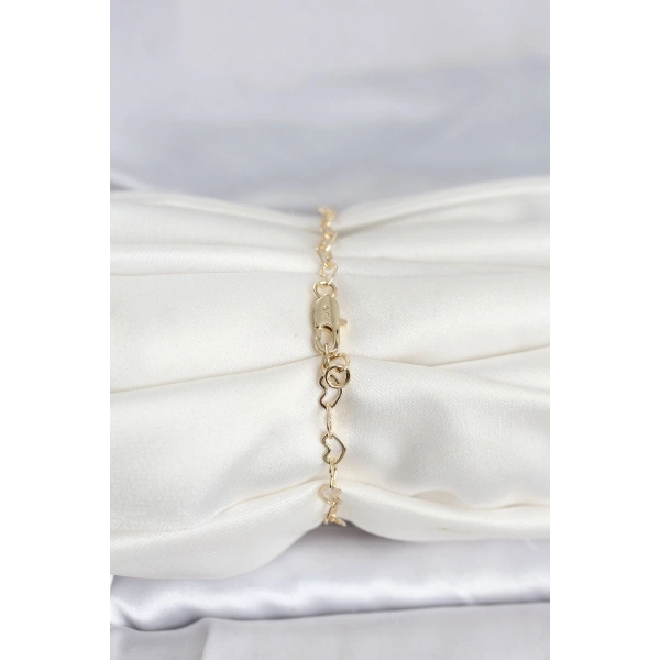 CM 14K Gold Renk Kalpli Zincir Model Kadın Bileklik