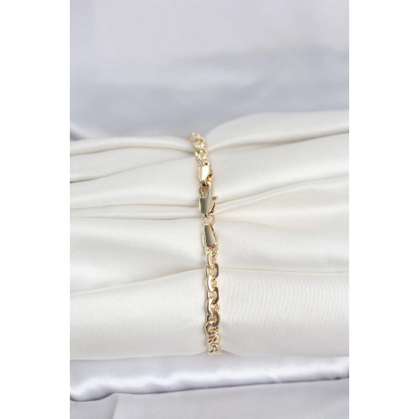 CM 14K Gold Renk Zincir Model Kadın Bileklik