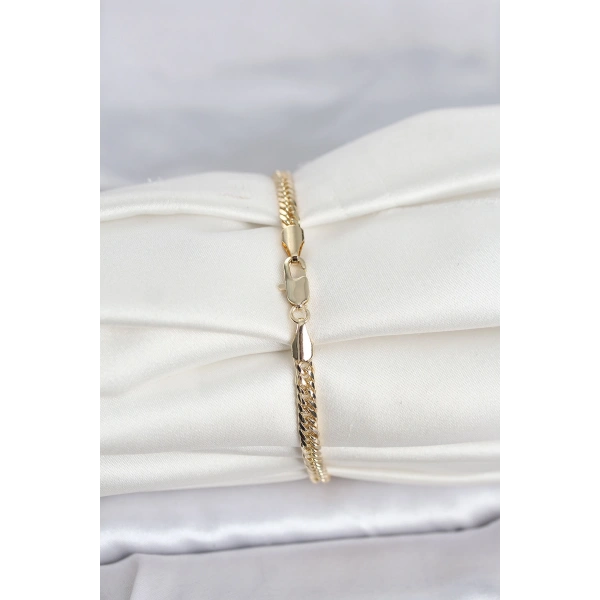 CM 14K Gold Renk Zincir Model Kadın Bileklik