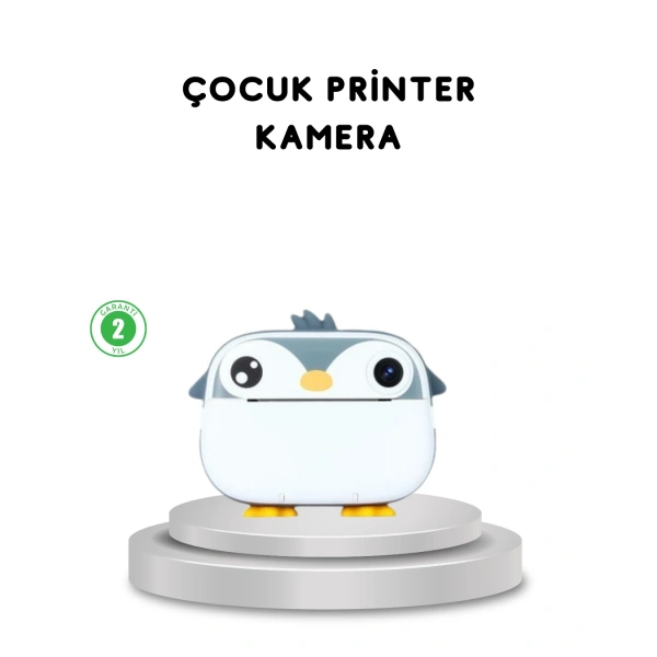 Çocuk Fotoğraf Makinesi Termal Baskılı Anında Çıktı HD Video Kayıtlı