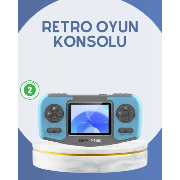 Çocuklara Özel Retro Oyun Konsolu Portatif Eğlence Cihazı