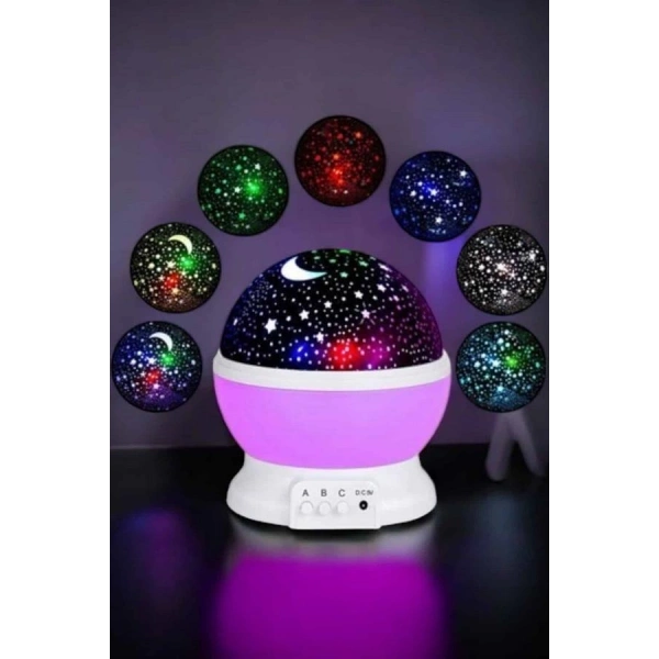 Çocuklara Özel Yıldızlı Gece Lambası