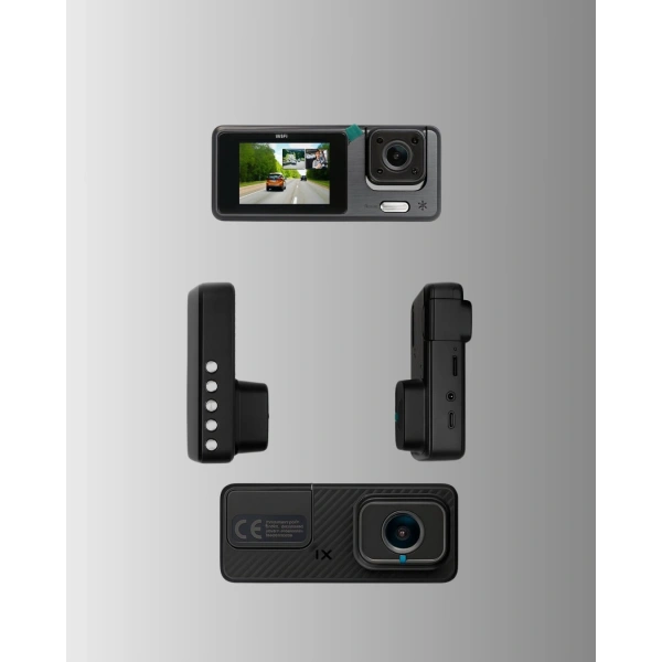 Çok Açılı Araç İçi DVR | Ön İç Arka Kamera, Döngü Video Kaydı