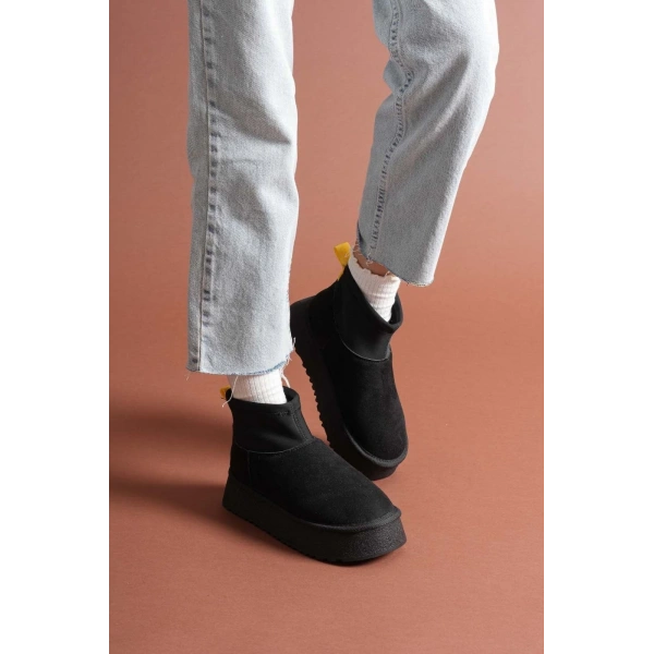 Cuen Siyah Süet Bot