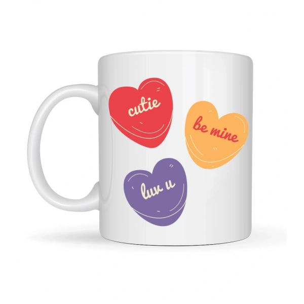 Cutie Be Mine lYK U Porselen Kupa – Model 9 - Sevgiliye Özel Tatlı Tasarım