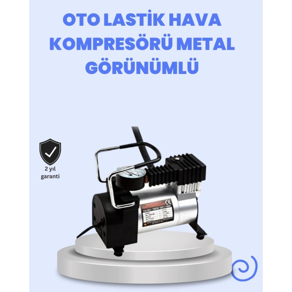 DC 12V Metal Hava Kompresörü Araç Lastik Şişirme 35L/Dk