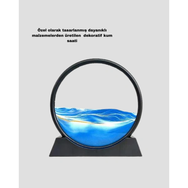 Dekoratif Kum Saati – Şık Masa Üstü Aksesuar, Dayanıklı Malzeme, Modern ve Klasik Tasarım