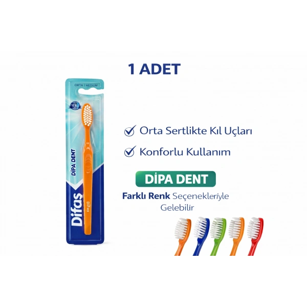 Difas Dipa Dent Medium Diş Fırçası Orta Sert 1 ADET
