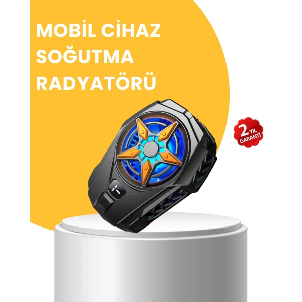 Dijital Göstergeli Evrensel Telefon Soğutma Fanı