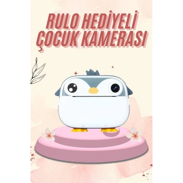 Dijital HD Video Kamera Çocuk Fotoğraf Makinesi  Anlık Termal Rulo