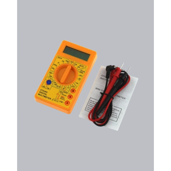Dijital Multimetre Ölçü Aleti AC DC Ölçüm ve LCD Ekranlı