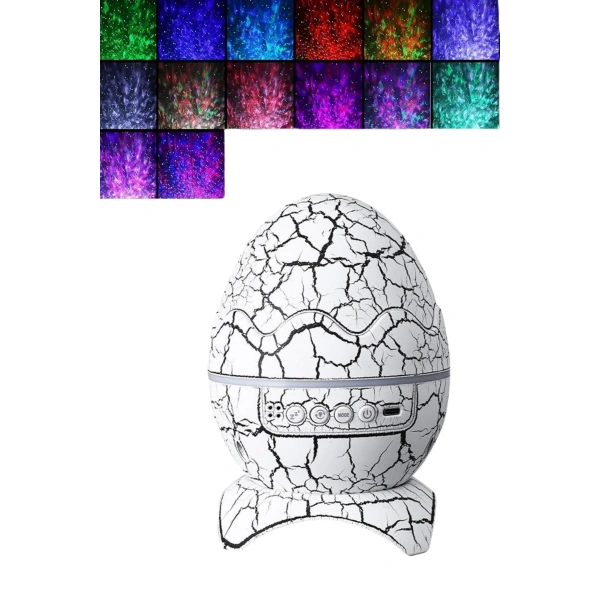 Dinozor Speaker Renk Değiştirme Projeksiyon Modu Bluetooth Hoparlör Gece Lambası