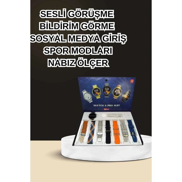 Dokunmatik Akıllı Saat Yeni Nesil Kulaklık Kampanyası Bluetooth Bağlantılı ANC Özelliği