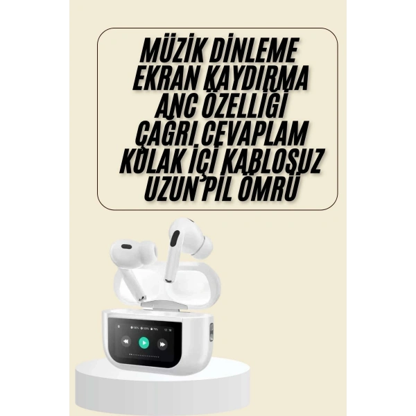 Dokunmatik Ekranlı Bluetooth Kulaklık TWS İOS Android Tüm Telefonlara Uyumlu Kulaklık
